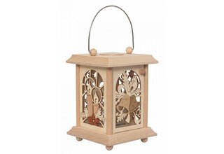 Tischlaterne aus Edelholz, Weihnacht