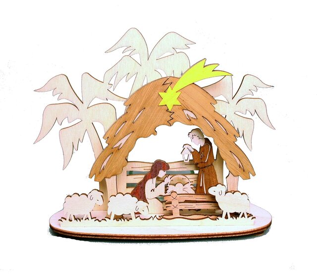 Drechslerei Kuhnert Teelichthalter "Krippe" Drechslerei Kuhnert Teelichthalter "Krippe"