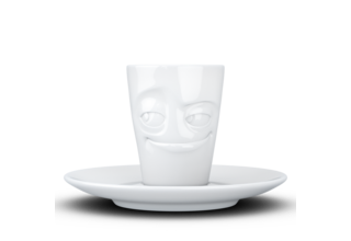 Espresso-Mug & Unterteller "Verschmitzt"