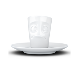 Espresso-Mug & Unterteller "Verdutzt"