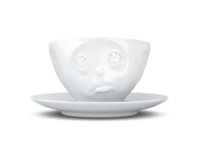 Kaffee-Tasse & Unterteller "Och bitte"