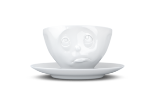 Kaffee-Tasse & Unterteller "Och bitte"