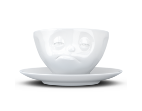 Kaffee-Tasse & Unterteller "Verpennt"