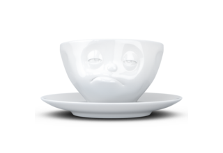 Kaffee-Tasse & Unterteller "Verpennt"