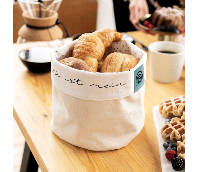 Grafik Werkstatt Stoffkörbchen, Brotkorb aus 100% Baumwolle Grafik Werkstatt Stoffkörbchen, Brotkorb aus 100% Baumwolle