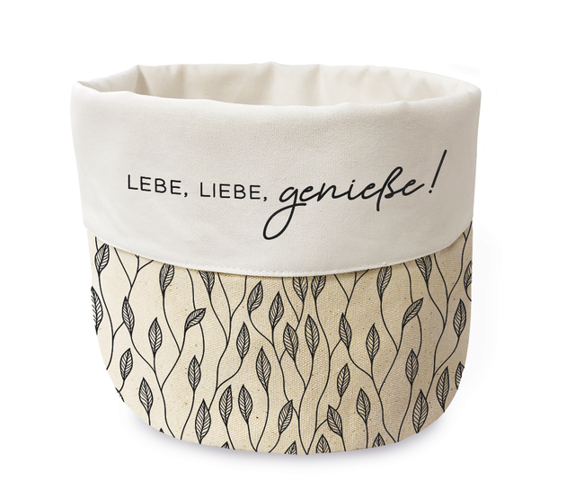 Grafik Werkstatt Stoffkörbchen, Brotkorb aus 100% Baumwolle Grafik Werkstatt Stoffkörbchen, Brotkorb aus 100% Baumwolle