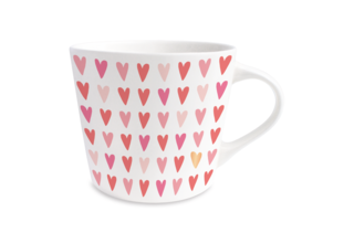 Goldtasse "Herzen"