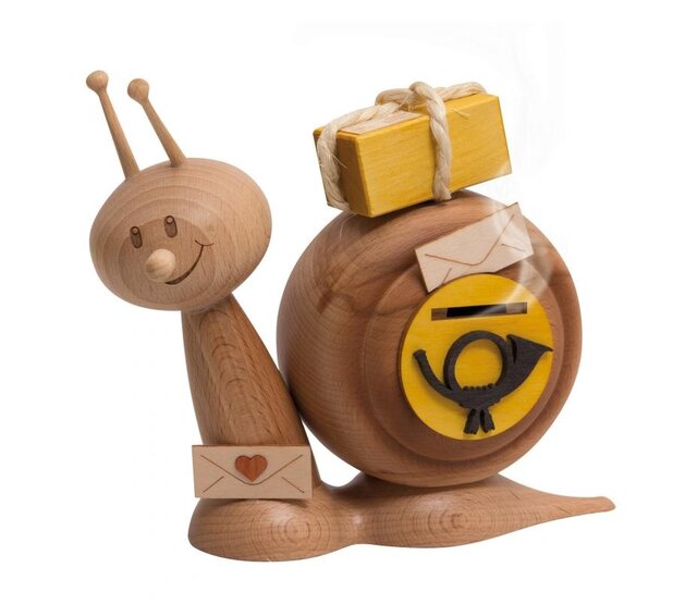 Rauchfigur Sunny, "Postschnecke" Rauchfigur Sunny, "Postschnecke"