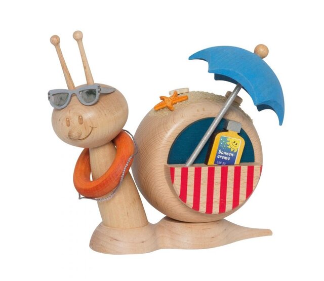 Drechslerei Kuhnert Rauchfigur Sunny, "Strandschnecke" Drechslerei Kuhnert Rauchfigur Sunny, "Strandschnecke"