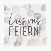 Cocktail-Servietten, "Lass uns feiern!"