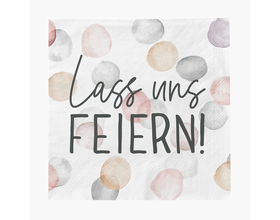 Cocktail-Servietten, "Lass uns feiern!"