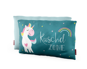 Baumwoll-Kuschel-Kissen, UNICORN, "Kuschelzone"
