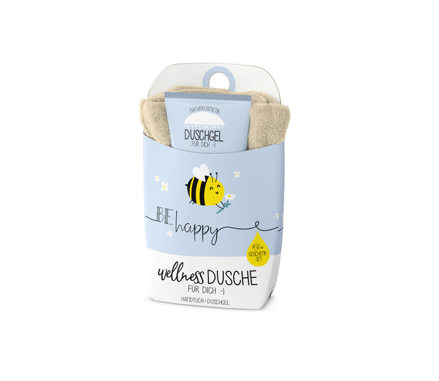 Relax-Geschenk-Set, Wellness Dusche, Biene, BE happy Relax-Geschenk-Set, Wellness Dusche, Biene, BE happy