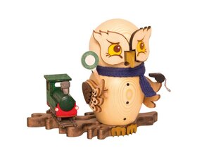 Raucheule mit Eisenbahn