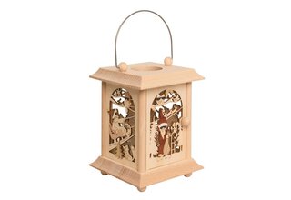 Tischlaterne aus Edelholz, Nikolaus