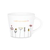 Espresso-Tasse mit Echtgold, "Lieblingsmensch" Espresso-Tasse mit Echtgold, "Lieblingsmensch"