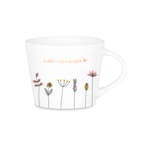 Espresso-Tasse mit Echtgold, "Lieblingsmensch"