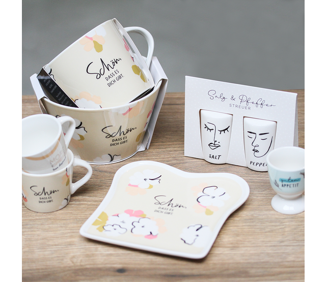 Espresso-Tasse mit Echtgold, "Lieblingsmensch" Espresso-Tasse mit Echtgold, "Lieblingsmensch"