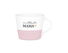Espresso-Tasse mit Echtgold, "Weltbeste Mama"