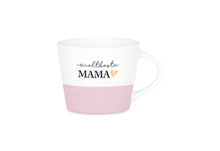 Espresso-Tasse mit Echtgold, "Weltbeste Mama"