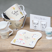 Espresso-Tasse mit Echtgold, "Weltbester Papa"