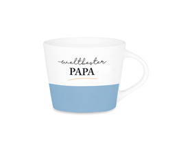 Espresso-Tasse mit Echtgold, "Weltbester Papa"