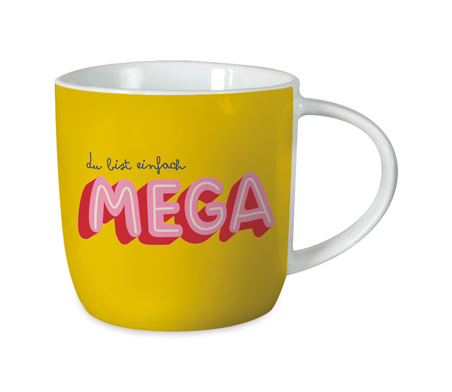 Grafik Werkstatt Gute Laune Tasse, "du bist einfach mega"