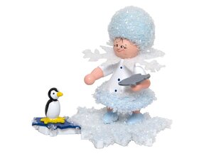 Schneeflöckchen mit Pinguin