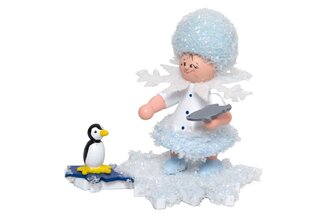 Schneeflöckchen mit Pinguin