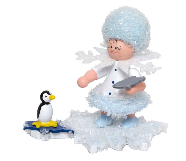 Drechslerei Kuhnert Schneeflöckchen mit Pinguin Drechslerei Kuhnert Schneeflöckchen mit Pinguin
