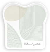 Toast-Teller mit Spruch, "Guten Appetit" Toast-Teller mit Spruch, "Guten Appetit"