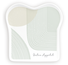 Toast-Teller mit Spruch, "Guten Appetit"