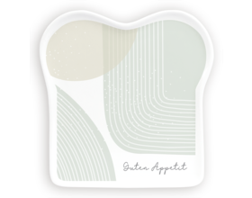 Toast-Teller mit Spruch, "Guten Appetit"