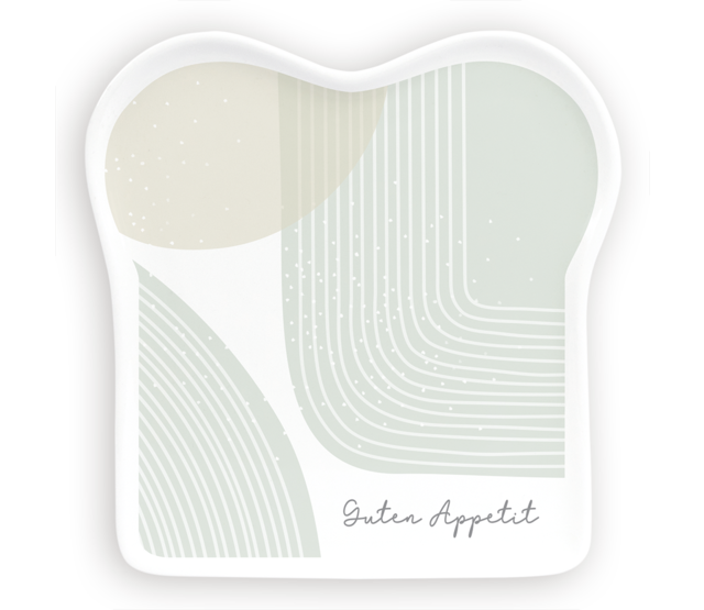 Toast-Teller mit Spruch, "Guten Appetit" Toast-Teller mit Spruch, "Guten Appetit"