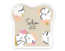 Toast-Teller mit Spruch, "Schön dass es Dich gibt"