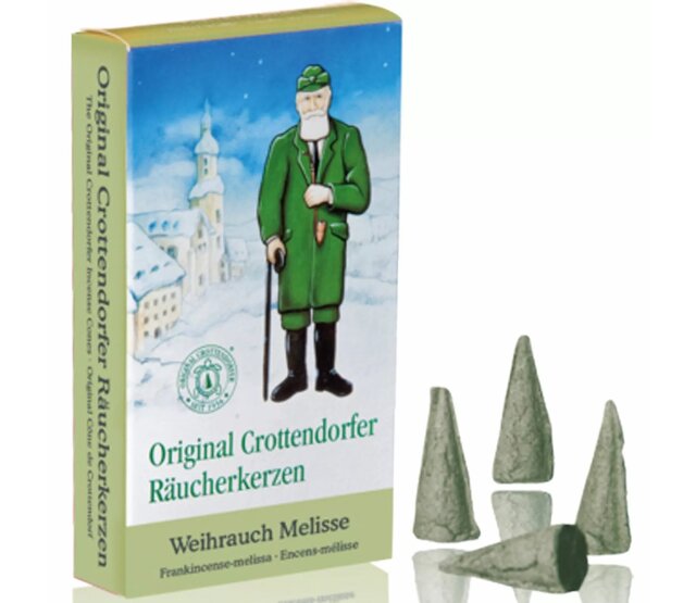 Räucherkerzen Set, Ziegenbein Mila Melisse + 1 Packung Weihrauch Melisse Räucherkerzen Set, Ziegenbein Mila Melisse + 1 Packung Weihrauch Melisse