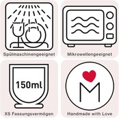 MEA living Gewürz im Espressobecher mit Herz, polarweiß, "Steak Pfeffer"