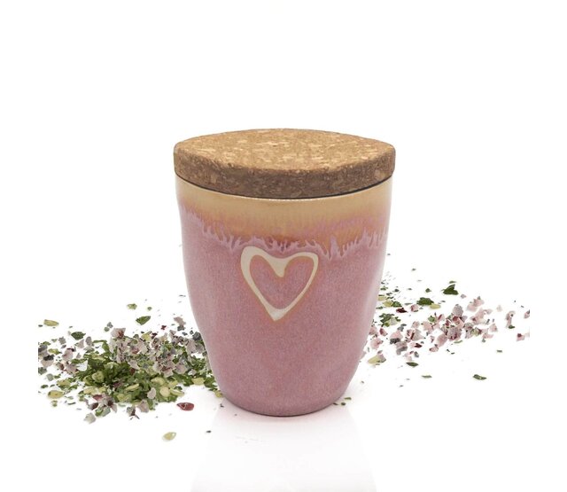 MEA living Gewürz im Espressobecher mit Herz, rosa, "Steak Pfeffer" MEA living Gewürz im Espressobecher mit Herz, rosa, "Steak Pfeffer"