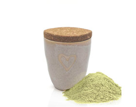 Gewürz im Espressobecher mit Herz, sand, "Sour Cream Dip"