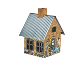 Metall-Räucherhäuschen Kfz-Werkstatt