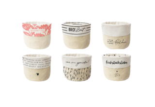 Stoffkörbchen, Brotkorb aus 100% Baumwolle