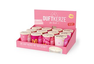 Duftkerze im Glas mit Deckel, Serie MÄDELS