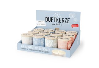 Duftkerze im Glas mit Deckel, Serie RELAX