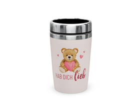 Thermobecher togo, "Hab Dich lieb"