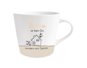 Goldtasse "Zuhause ist kein Ort, sondern ein Gefühl"