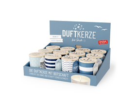 Duftkerze im Glas mit Deckel, Serie MARITIM