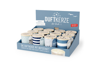 Duftkerze im Glas mit Deckel, Serie MARITIM