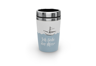 Thermobecher togo, 250ml, "Ich liebe das Meer"