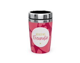 Thermobecher togo, "Herzens-Freundin"