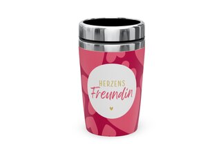 Thermobecher togo, "Herzens-Freundin"
